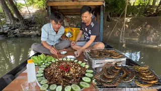 Sâm Nước Nướng Than Và Món Chuột Chiên Nước Mắm Lai Rai Sông Nước Hết Sảy |T430