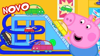 Peppa Pig Português Brasil | George Brinca com Carros de Brinquedo! | NOVO Contos da Peppa Pig