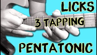 Easy 3 Cool Pentatonic Tapping Licks with Tabs
