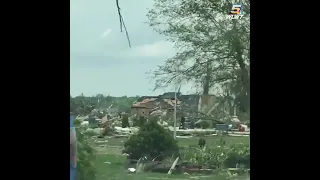 Video: Extensive tornado damage across Celina, Ohio