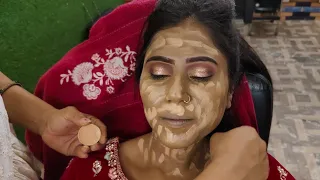 dusky dark skin bridal makeup tutorial | for beginners | step by step | Savita Makeover Academy