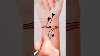 Best Bracelet tattoo mehndi for girls 🥰🥰 #shorts #youtubeshorts