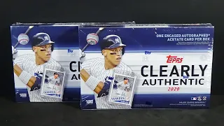2020 Topps Clearly Authentic Baseball 2 Box Break! Nice!