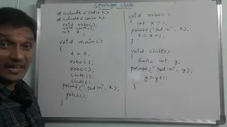 C Program Using Storage Classes  | Storage Classes in C Language | C Tutorial | in telugu