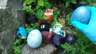 HTTYD3! Wave 2 Plushies in Eggs! How to Train Your Dragon Toys!