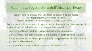 L'etica dello sport parte 2