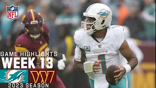 Miami Dolphins vs. Washington Commanders | 2023 Week 13 Game Highlights