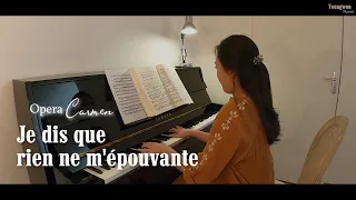Opera [Carmen] Je dis que rien ne m'épouvante - G.Bizet (Piano accompaniment +Lyrics)