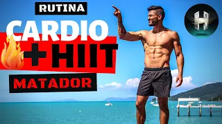 Rutina CARDIO HIIT INTENSO 15 minutos 💯