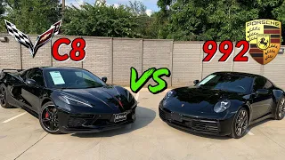 C8 Corvette vs Porsche 992 .. Can America keep up with the Germans?