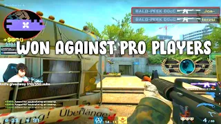 HOW WE WON AGAINST PRO PLAYERS