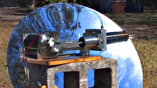 Large Stirling Engine Water Cooled Parabolic Mirror Solar Power Electric Generator