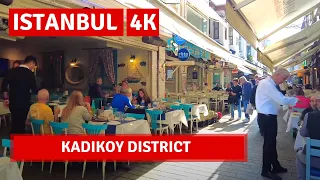 Kadikoy Istanbul 2022 10 October Walking Tour|4k UHD 60fps