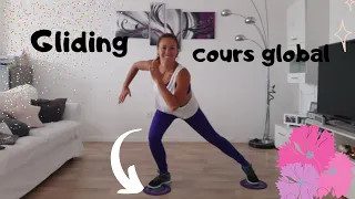 Cours global avec des Giddings ,renforcement musculaire avec des disques glisseurs