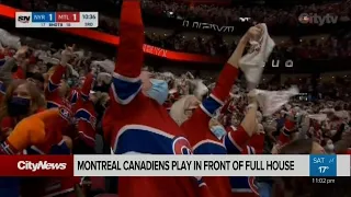 Montreal Canadiens play in front of full house