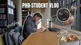 A Study Day In The Life Of A PhD Student | Gym, Groceries, Cooking & Studying | University Of Essex
