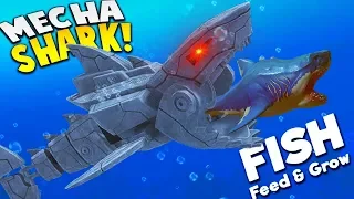 *NEW* KILLER MECHA SHARK! | Feed and Grow Fish