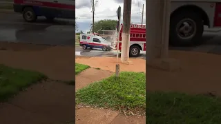 Maracaju: Bombeiros atendem ocorrência de incêndio em ambulância