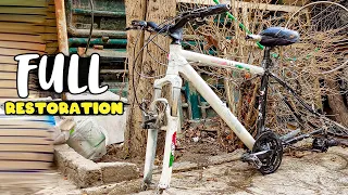 CHEAP BIKE RESTORATION | $50 Trash Bicycle Turned Into A Sick Mountain Bike