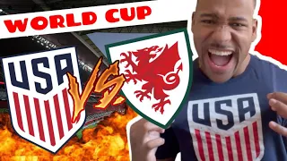 USA FAN REACTS TO WORLD CUP! [USA VS WALES]