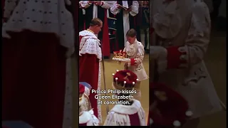 Prince philip kisses HM Queen Elizabeth #shortsfeed #queenelizabeth #princephilip #britishroyal