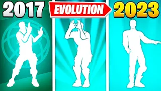 Evolution of Icon Series Dances & Emotes in Fortnite | Chapter 1 - Chapter 4