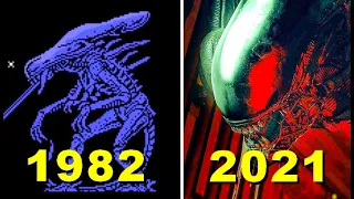 Evolution of aliens Games 1982-2021