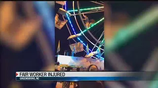 Fair worker falling from Ferris wheel caught on video