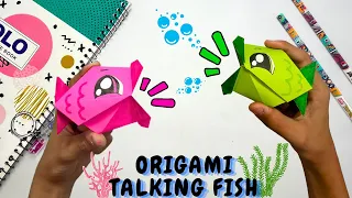 DIY 3d Talking Paper Fish Easy |Origami Paper DIY Talking Fish | DIY Easy Origami Paper Talking Fish