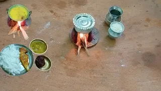 Odia Lunch thali miniature cooking videos mini food Village style recipes