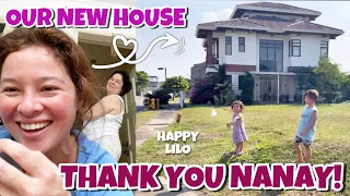 BAGONG BAHAY NI ANDI SA LAGUNA MULA KAY NANAY JACLYN JOSE 😍 LILO SOBRANG SAYA SA BAGONG BAHAY NILA!