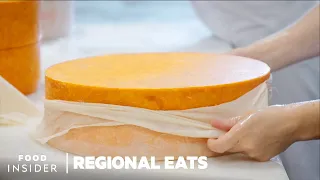 How Traditional Red Leicester Cheese Is Made In the UK | Regional Eats