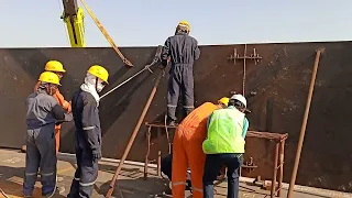 Tank shell plate Erection