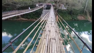 Just Bamboo Sevlla Sipatan Twin Hanging Bridge are shaky looks so scary So close to other attraction