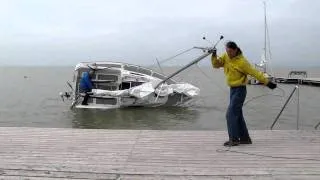 Kurzkiel Sailart 18 Kentertest mit 60kg Flügelkiel