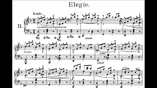 Miniaturen, Op. 172, No. 11: Elegie (Elegy) by Cornelius Gurlitt ---Sheet Music Score