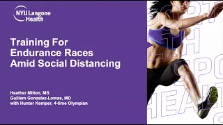 Training for Endurance Races Amid Social Distancing