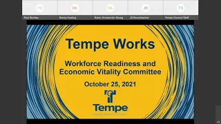 Workforce Readiness and Economic Vitality Council Committee Oct. 25, 2021