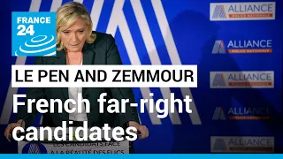 French far-right candidates compete for limelight with same-day rallies • FRANCE 24 English