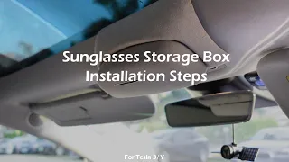 Tesla Accessories Sunglasses Storage Box for Tesla Model 3Y Accessories