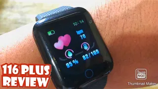 116 PLUS SMARTWATCH/ BRACELET| REVIEW | ENGLISH