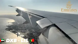 EMIRATES B777-300ER | 🇦🇪 Dubai DXB - Lisboa LIS 🇵🇹 Landing