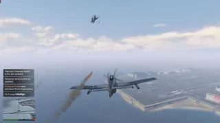 GTA Online - Lazer Jet Vs P-45 Nokota Dogfight