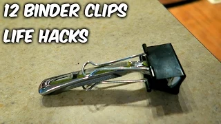 12 Binder Clips Life Hacks