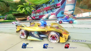 Team Sonic Racing (PS4) Online Multiplayer Races Part 2