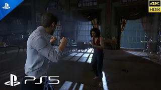 Nate VS Nadine Brutal Fight Scene PS5 4K HDR