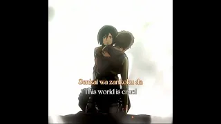 THIS SONG MAKES ME CRY❤️|| (song: Akuma) no ko || Eren x Mikasa #attackontitan #capcut #erenxmikasa