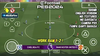 Tanpa Ganti Bahasa ! No Textures ! eFootball PES 2024 PPSSPP Original Ukuran Kecil Terbaru Android