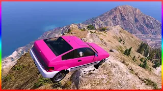 Crash Testing Old Sports Cars From Mt Chiliad! - GTA 5 Compilation