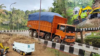 PROYEK JALAN Truk Fuso 220Ps Trinton Dump Truk Hino 500 Excavator keruk Tanah Truk OFROAD Truk Rc